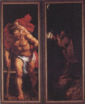 St Christopber and the Hermit (mk01), Peter Paul Rubens